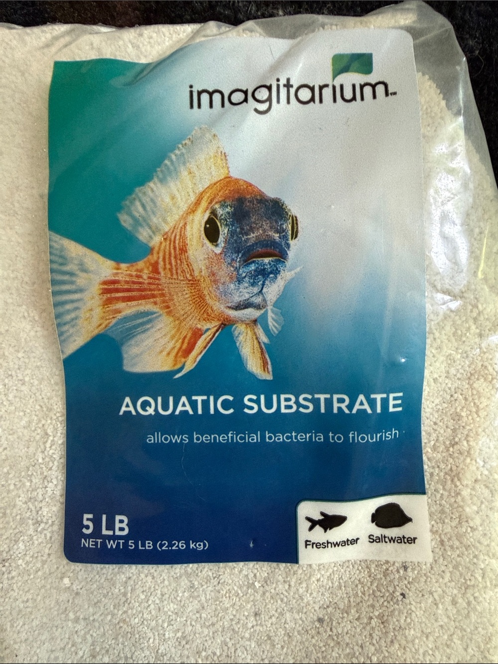 imagitarium White Sand Aquatic Aquarium Substrate